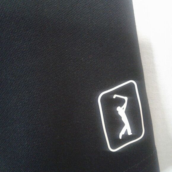 Men's Officially Licensed Pro Series PGA Tour XL Black And White Golf polo shirt - Picture 2 of 6